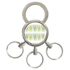 Weeds Grass Green Yellow Leaf 3-ring Key Chains by Mariart