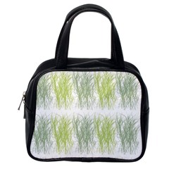 Weeds Grass Green Yellow Leaf Classic Handbags (one Side) by Mariart