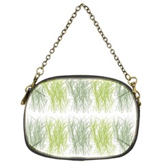 Weeds Grass Green Yellow Leaf Chain Purses (two Sides) 