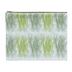 Weeds Grass Green Yellow Leaf Cosmetic Bag (xl)