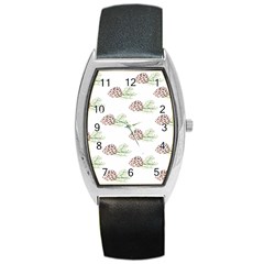 Pinecone Pattern Barrel Style Metal Watch by Mariart