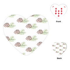 Pinecone Pattern Playing Cards (heart) 