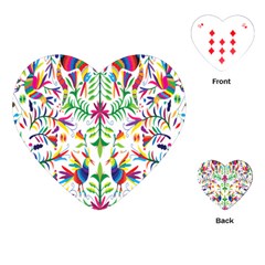 Peacock Rainbow Animals Bird Beauty Sexy Playing Cards (heart) 