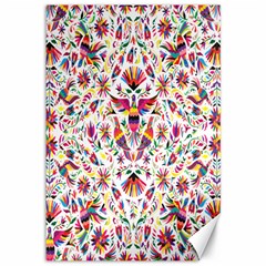 Peacock Rainbow Animals Bird Beauty Sexy Flower Floral Sunflower Star Canvas 12  X 18   by Mariart