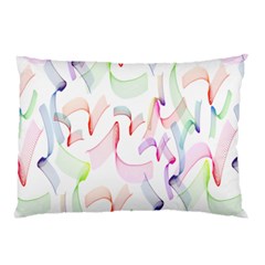 Rainbow Green Purple Pink Red Blue Pattern Zommed Pillow Case (two Sides)