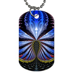 Illustration Robot Wave Dog Tag (one Side)