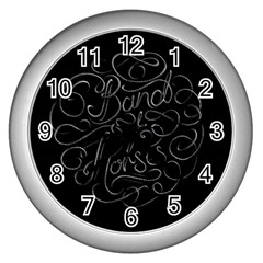 Band Of Horses Wall Clocks (Silver) 