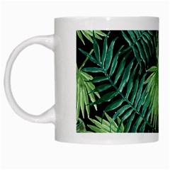 Tropical Pattern White Mugs by ValentinaDesign