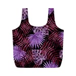 Tropical pattern Full Print Recycle Bags (M)  Back