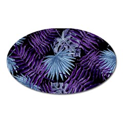 Tropical Pattern Oval Magnet