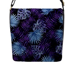 Tropical Pattern Flap Messenger Bag (l)  by ValentinaDesign