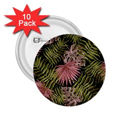 Tropical pattern 2.25  Buttons (10 pack) 