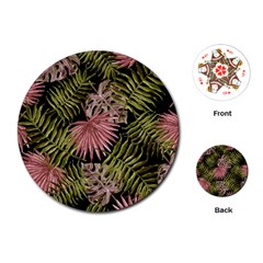 Tropical Pattern Playing Cards (round)  by ValentinaDesign