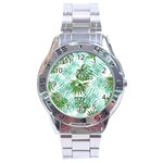 Tropical pattern Stainless Steel Analogue Watch Front