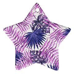 Tropical pattern Star Ornament (Two Sides)