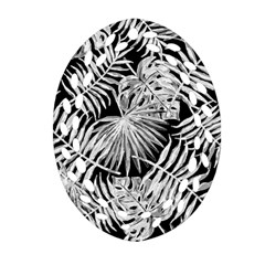 Tropical Pattern Ornament (oval Filigree) by ValentinaDesign