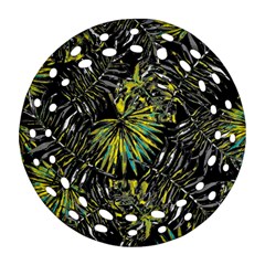 Tropical pattern Round Filigree Ornament (Two Sides)