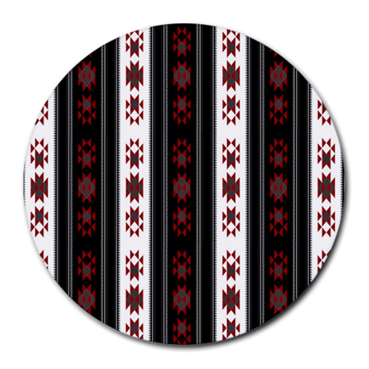 Folklore pattern Round Mousepads