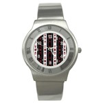 Folklore pattern Stainless Steel Watch Front