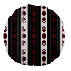 Folklore pattern Large 18  Premium Round Cushions