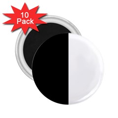 Black And White 2 25  Magnets (10 Pack)  by Valentinaart
