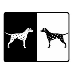 Dalmatian Dog Fleece Blanket (small) by Valentinaart