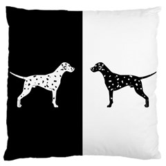 Dalmatian Dog Large Cushion Case (two Sides) by Valentinaart