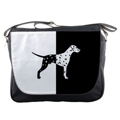 Dalmatian Dog Messenger Bags by Valentinaart