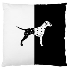 Dalmatian Dog Large Cushion Case (two Sides) by Valentinaart