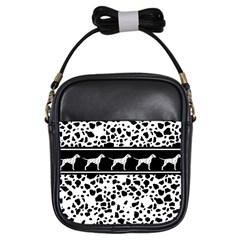 Dalmatian Dog Girls Sling Bags by Valentinaart