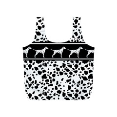 Dalmatian Dog Full Print Recycle Bags (s)  by Valentinaart
