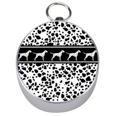 Dalmatian Dog Silver Compasses by Valentinaart