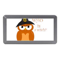 Halloween Orange Witch Owl Memory Card Reader (mini)