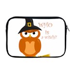 Halloween orange witch owl Apple MacBook Pro 17  Zipper Case Front