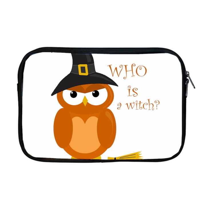 Halloween orange witch owl Apple MacBook Pro 17  Zipper Case