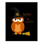 Halloween orange witch owl Shower Curtain 60  x 72  (Medium)  60 x72  Curtain