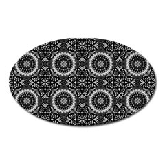 Oriental Pattern Oval Magnet by ValentinaDesign