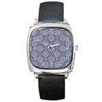 Oriental pattern Square Metal Watch Front