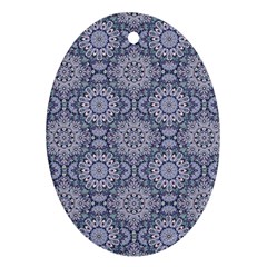 Oriental Pattern Oval Ornament (two Sides) by ValentinaDesign