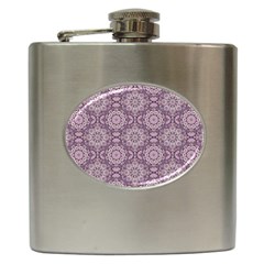Oriental pattern Hip Flask (6 oz)