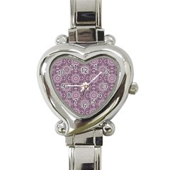 Oriental pattern Heart Italian Charm Watch