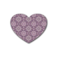 Oriental pattern Rubber Coaster (Heart) 
