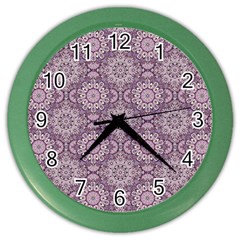 Oriental pattern Color Wall Clocks