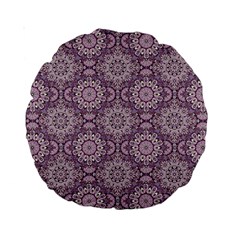 Oriental pattern Standard 15  Premium Round Cushions