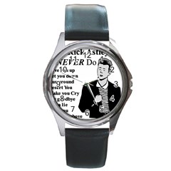 Rick Astley Round Metal Watch by Powwow