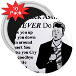 Rick Astley 3  Magnets (10 pack)  Front