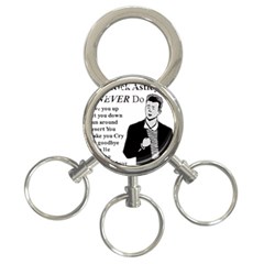 Rick Astley 3-ring Key Chains by Powwow