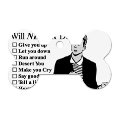 Rick Astley Dog Tag Bone (two Sides) by Powwow