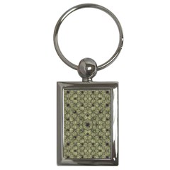 Stylized Modern Floral Design Key Chains (rectangle)  by dflcprints
