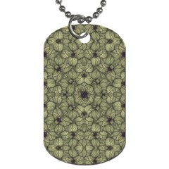 Stylized Modern Floral Design Dog Tag (one Side) by dflcprints